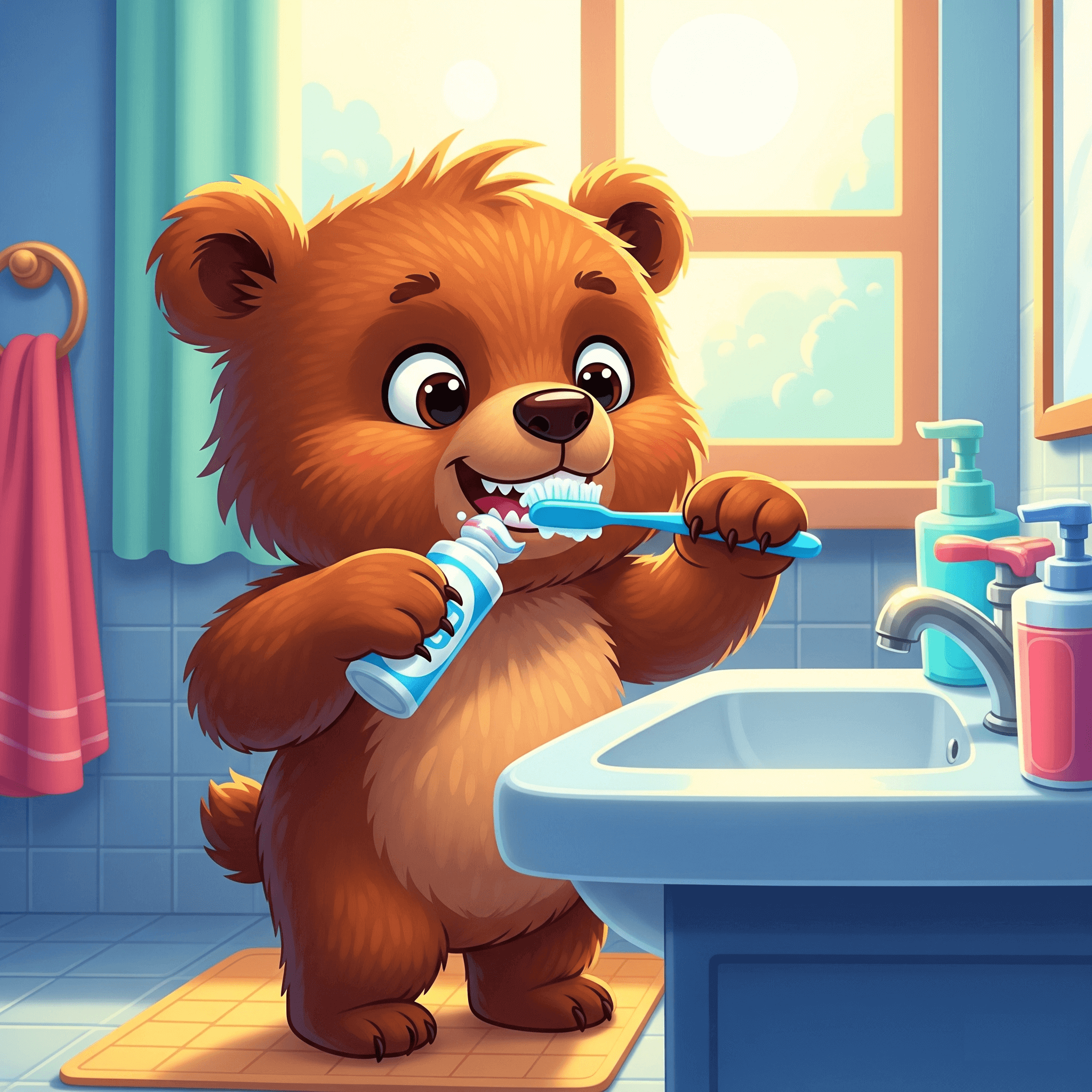 Gấu con bị sâu răng