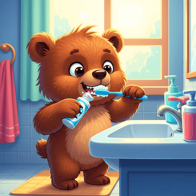Gấu con bị sâu răng