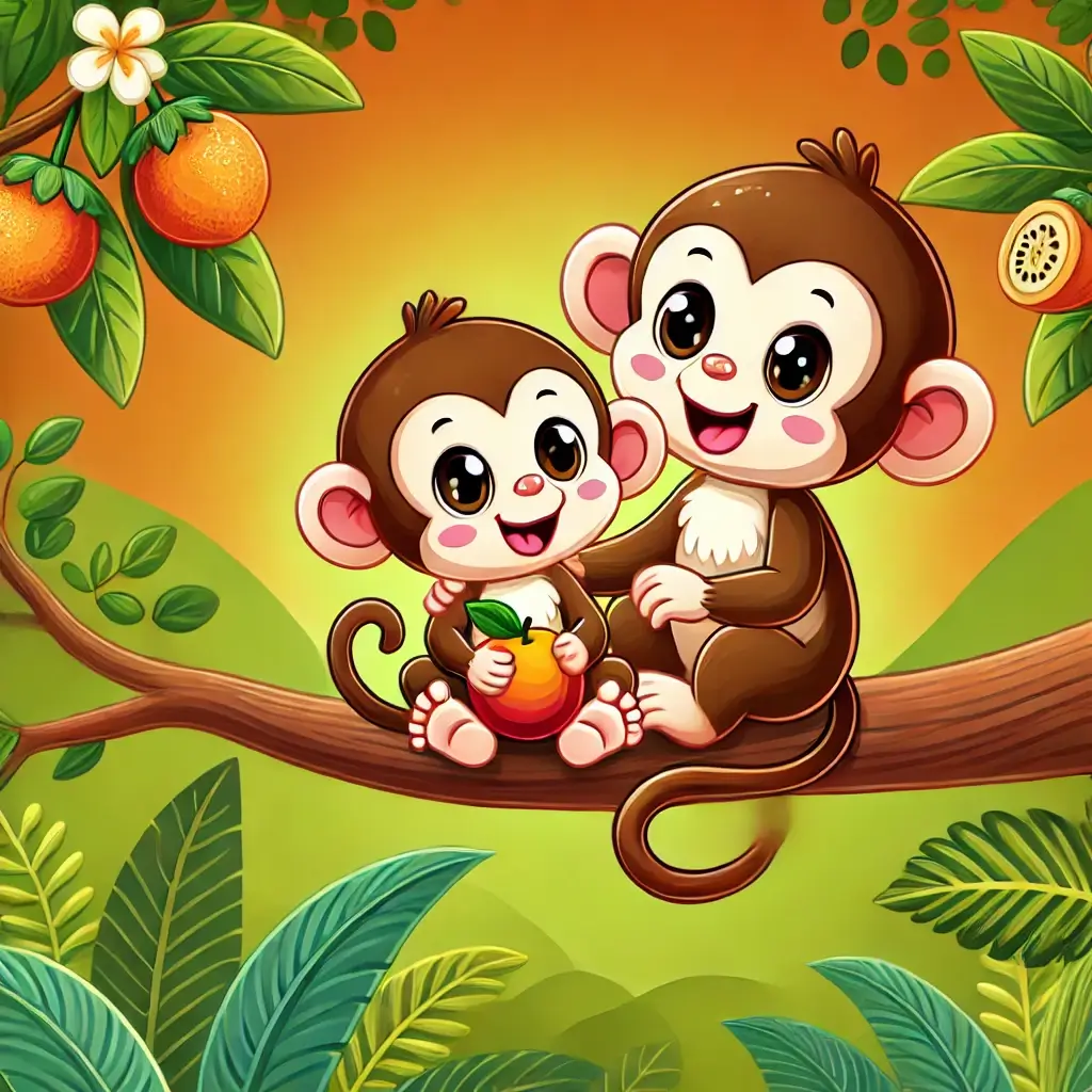 Khỉ con biết vâng lời
