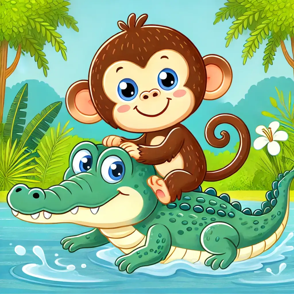 Khỉ và cá sấu